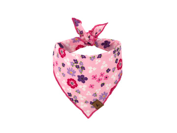 Soft Pink Petal Floral Dog Bandana