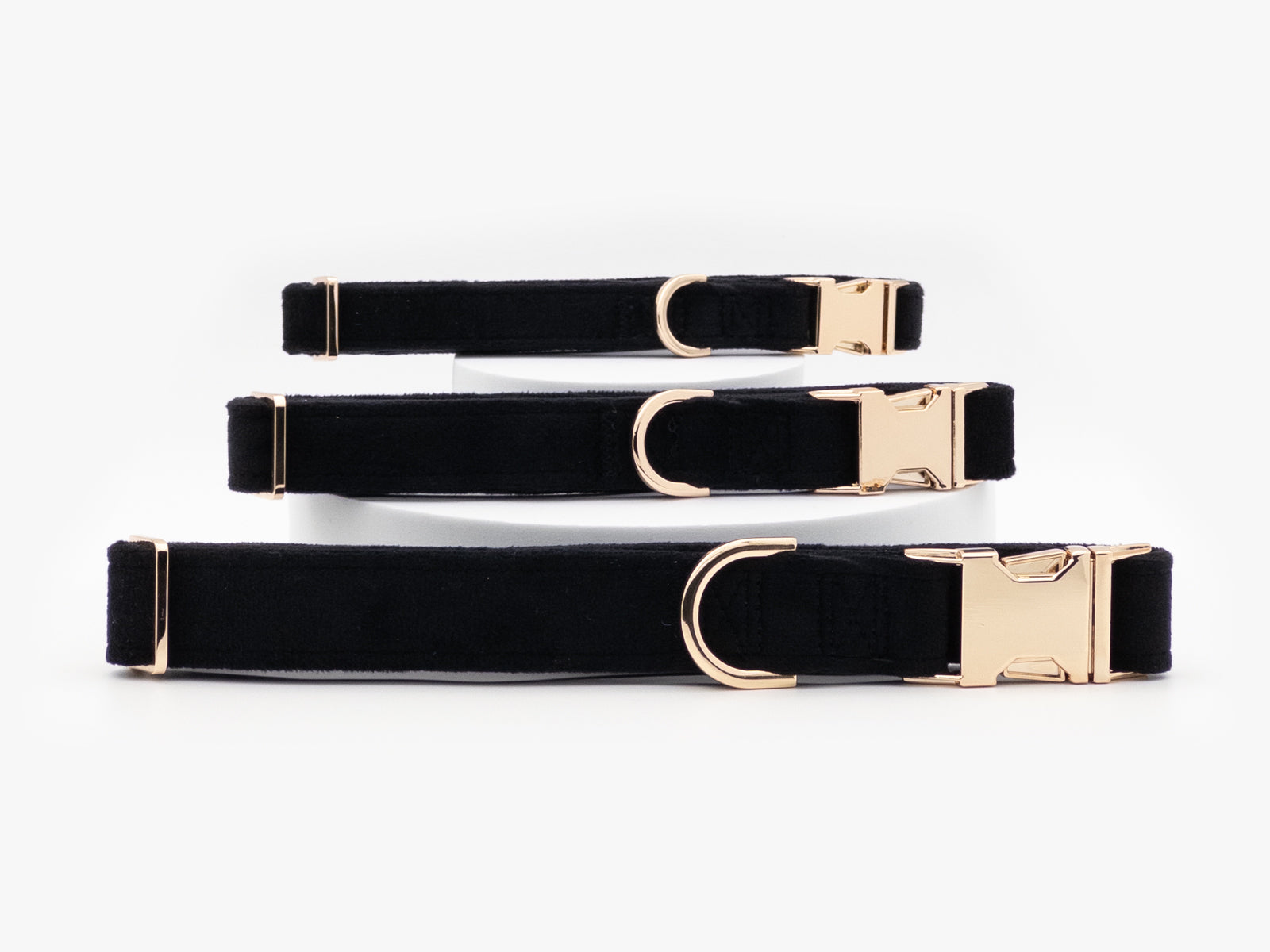 Black Velvet Dog Collar