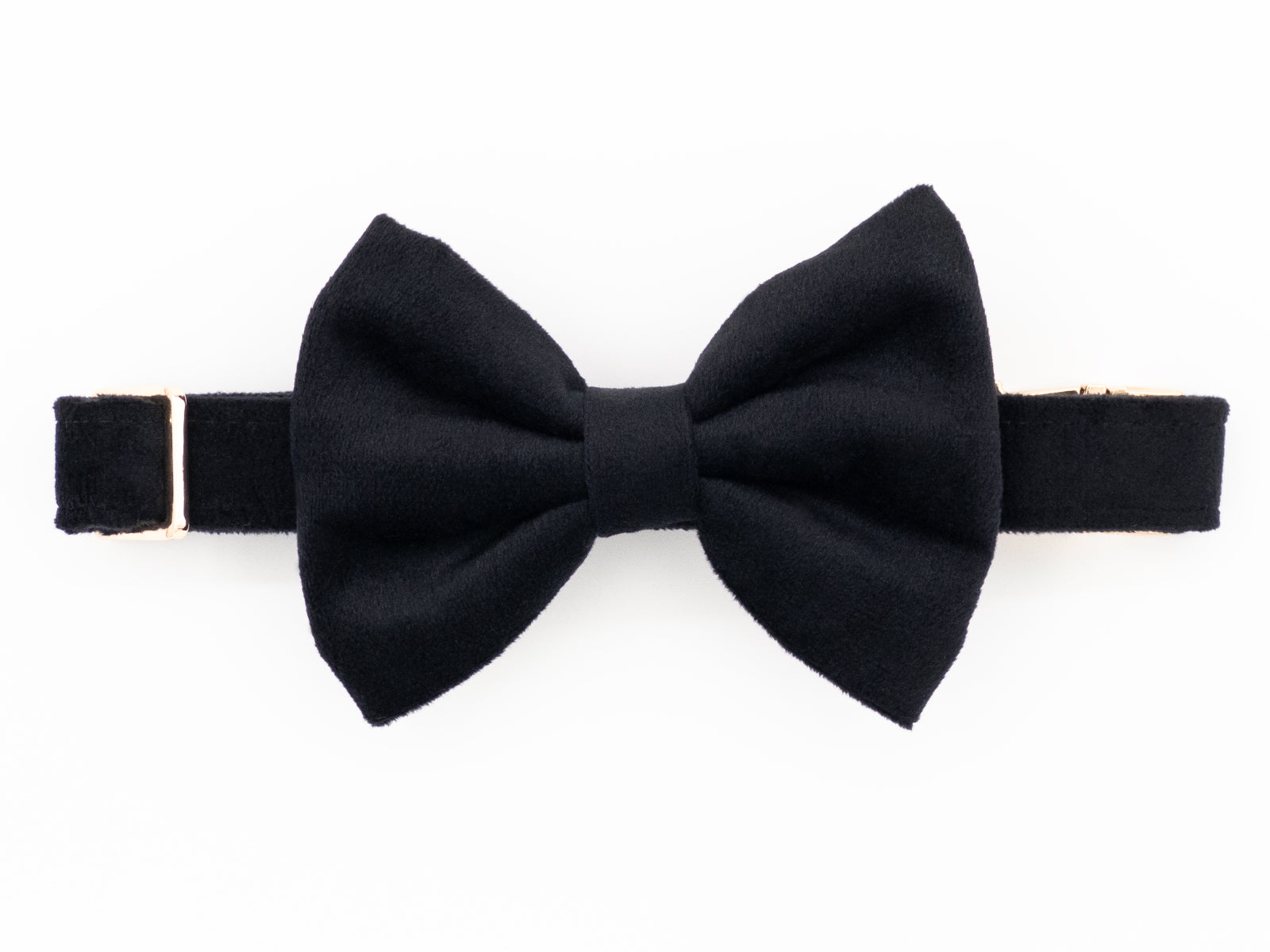 Black Velvet Dog Bow Tie Collar