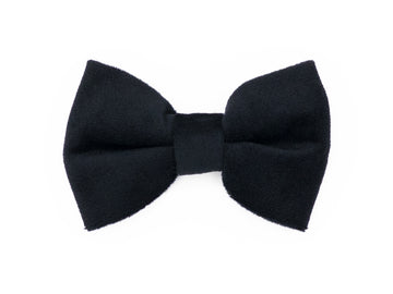 Black Velvet Dog Bow Tie