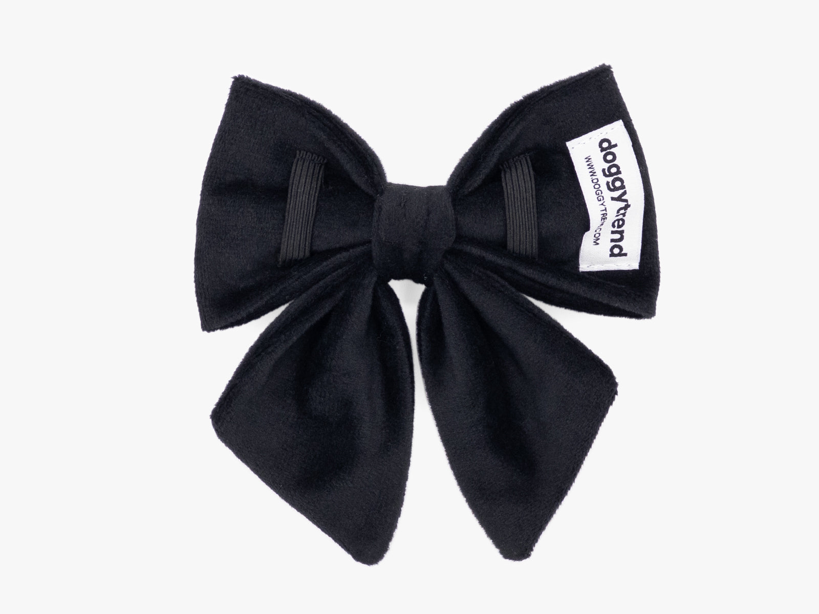 Black Velvet Lady Dog Bow Tie