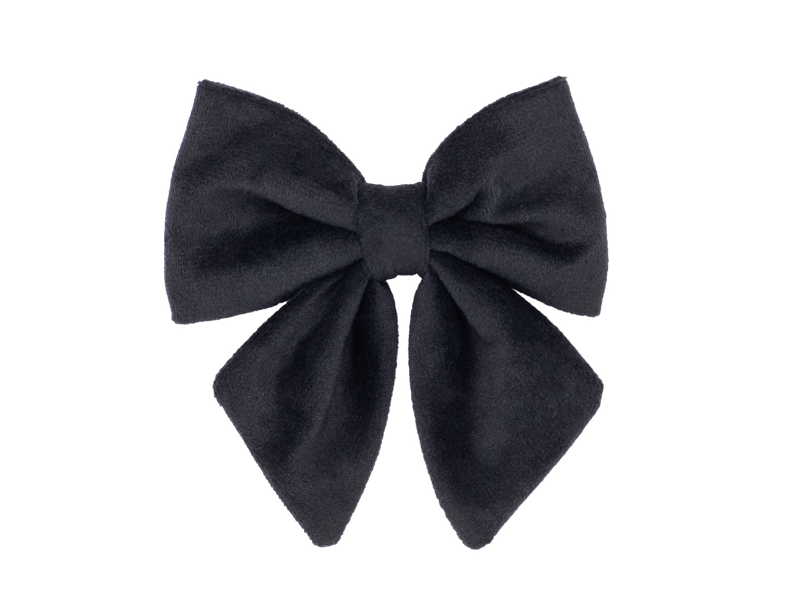 Black Velvet Lady Dog Bow Tie