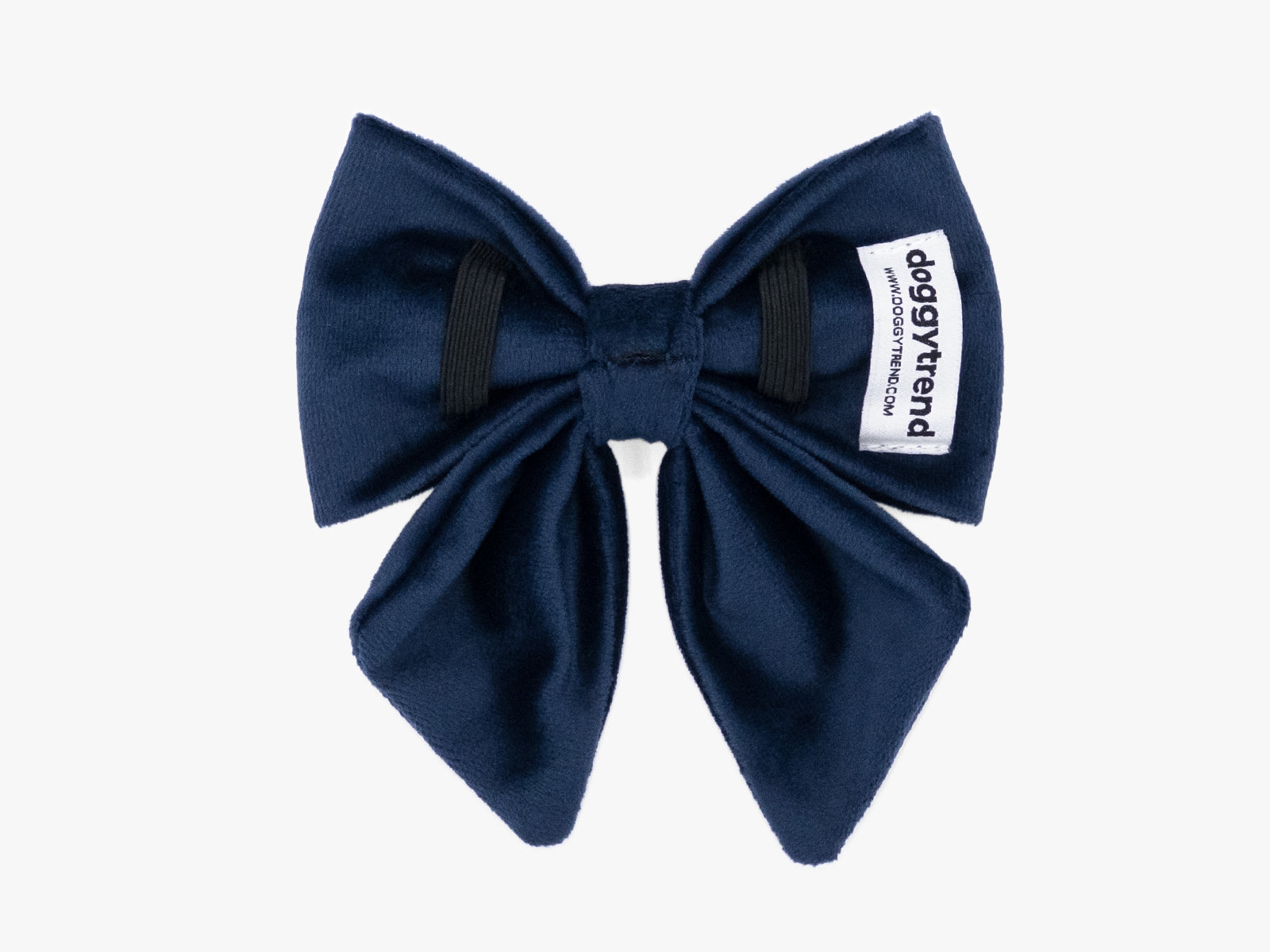 Navy Blue Velvet Lady Dog Bow Tie