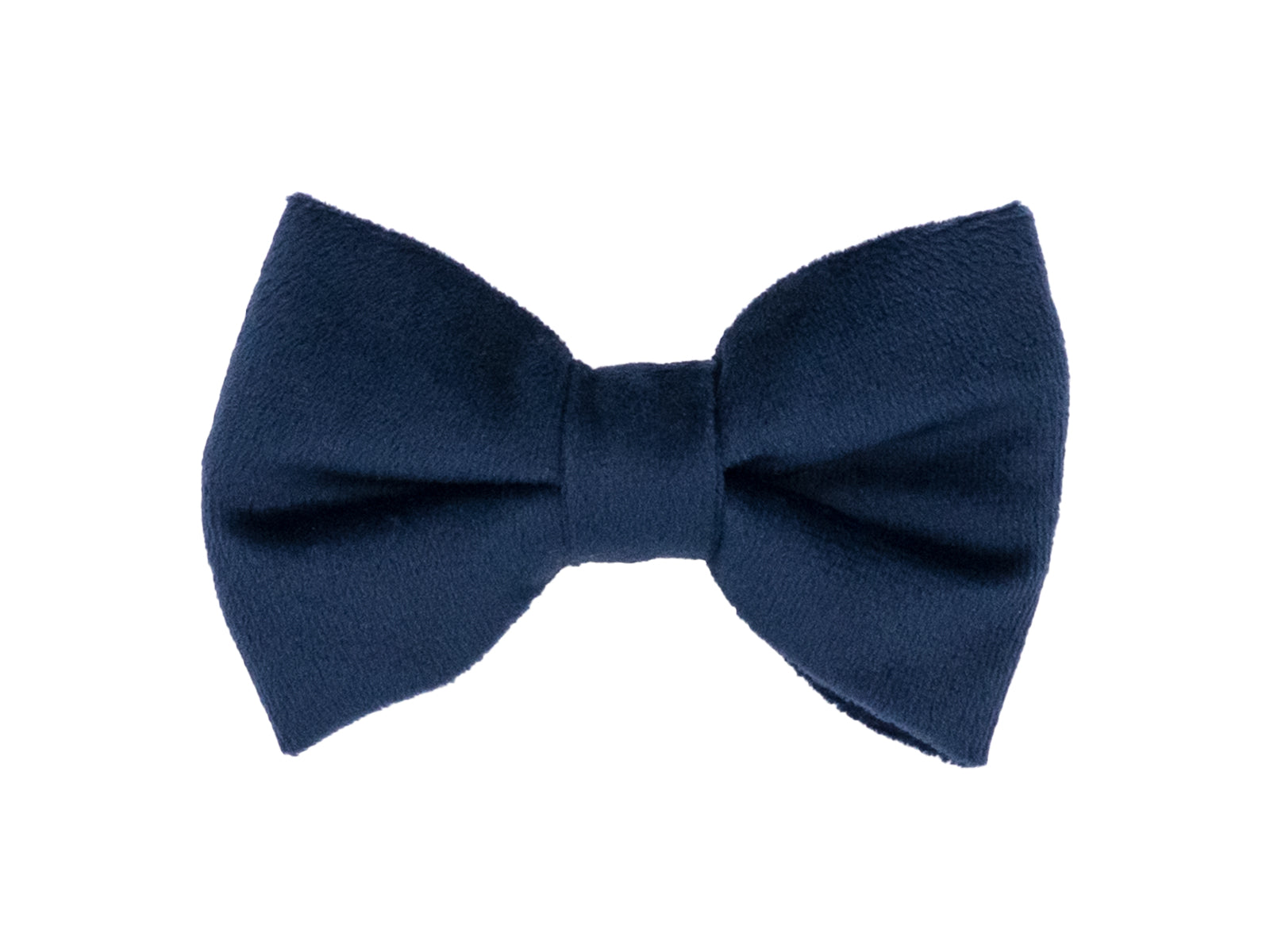 Navy Blue Velvet Dog Bow Tie