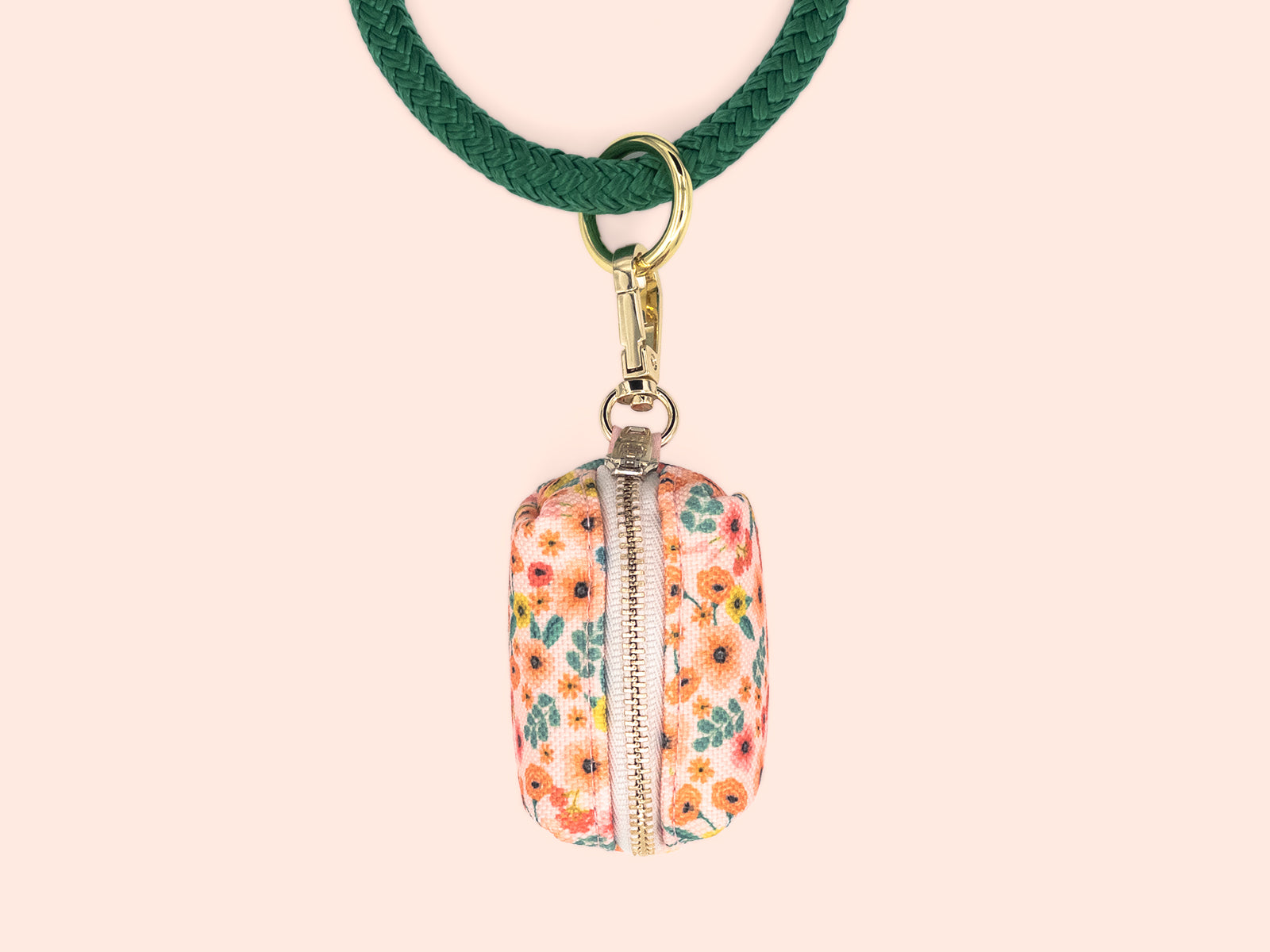 Peach Floral Dog Walk Set