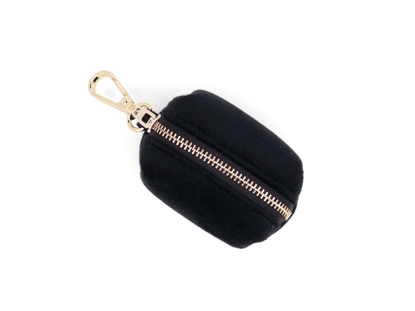 Black Velvet Dog Waste Bag Holder