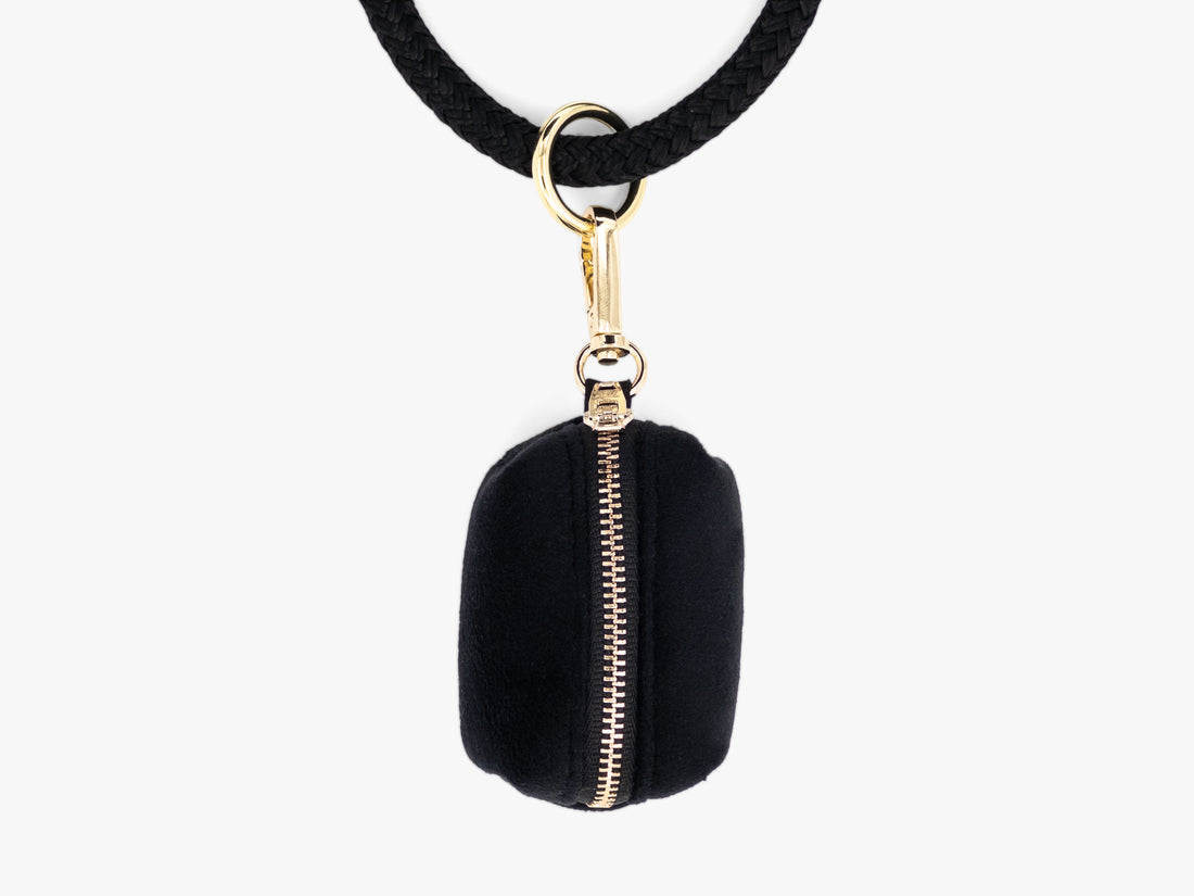 Black Velvet Dog Walk Set