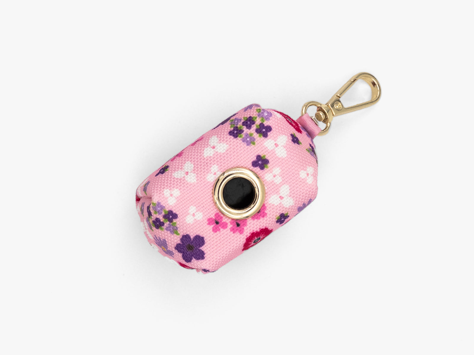 Pink Petal Floral Dog Waste Bag Holder