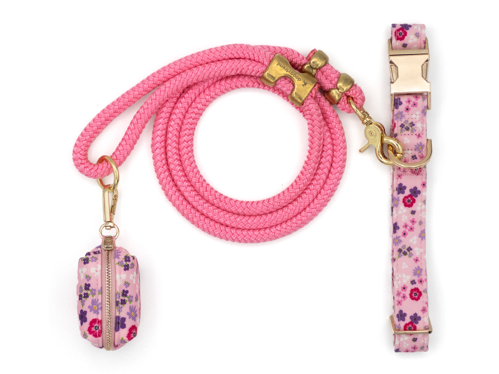 Light Pink Rope Heavy Duty Dog Leash